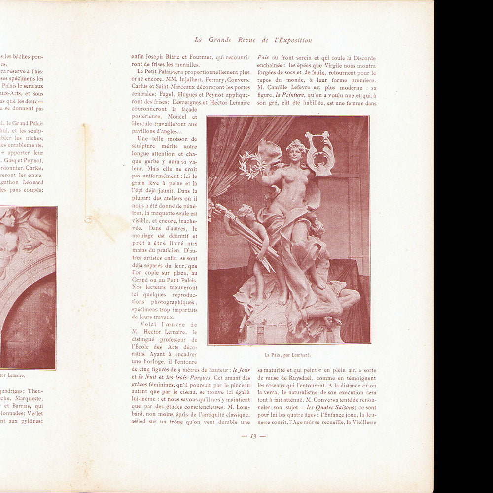 1900, La Grande Revue de L'Exposition, n°1 (novembre 1899)