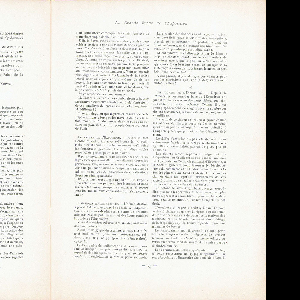 1900, La Grande Revue de L'Exposition, n°5 (mars 1900)