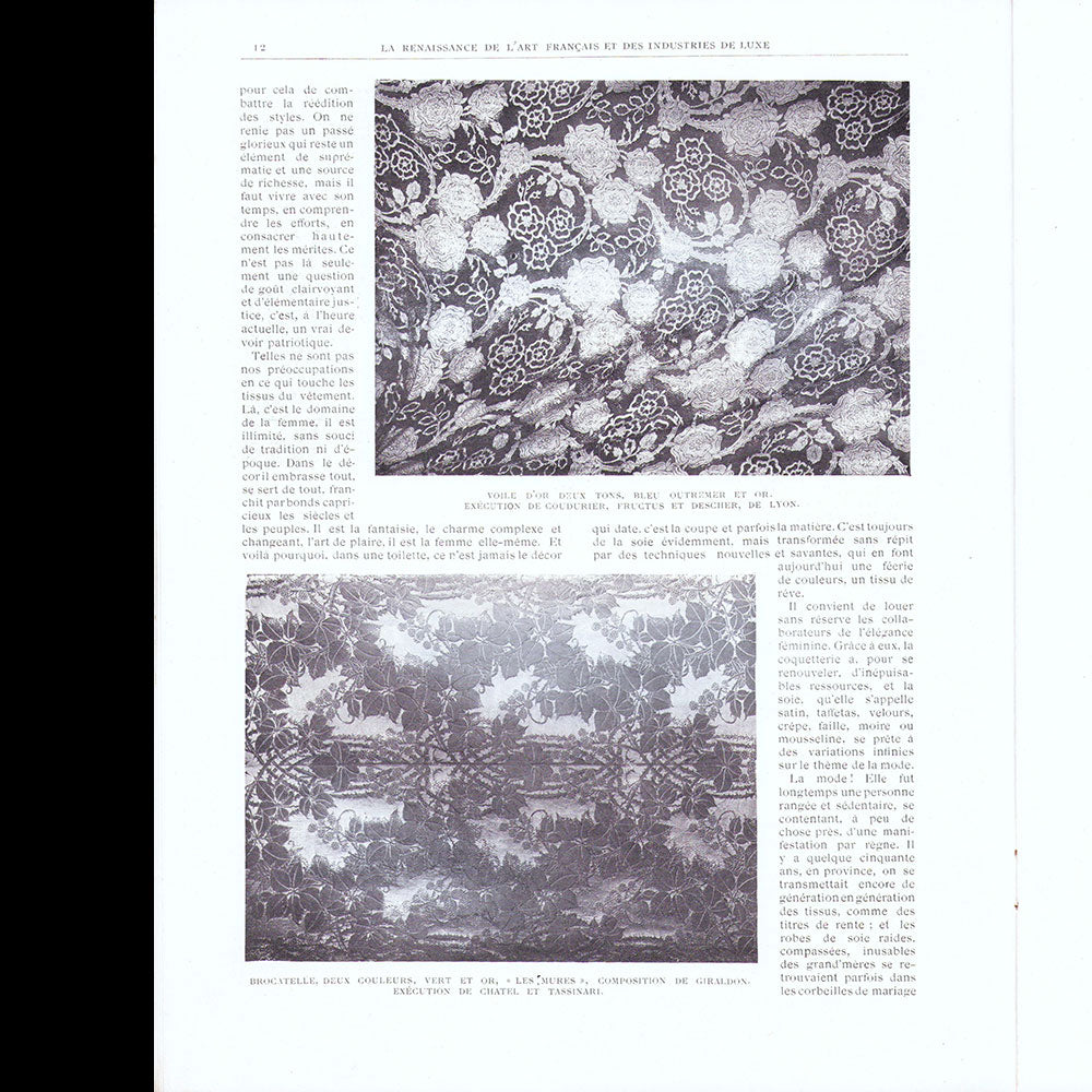 La Renaissance de l'Art Français et des Industries du Luxe (avril 1918)