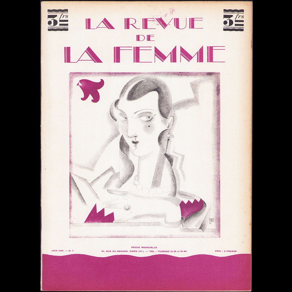 La Revue de la Femme, n°7 (juin 1927), couverture de Caplen