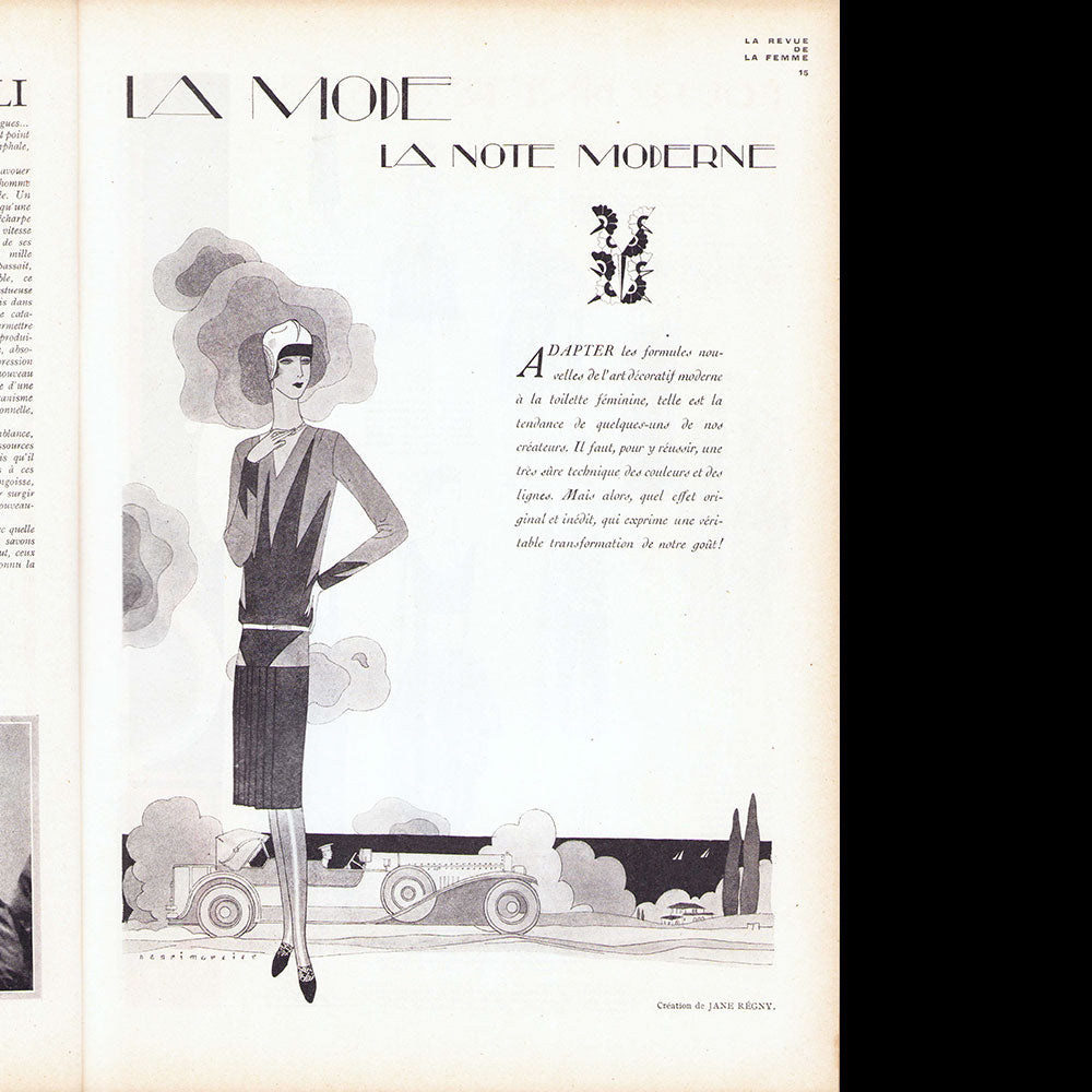 La Revue de la Femme, n°7 (juin 1927), couverture de Caplen