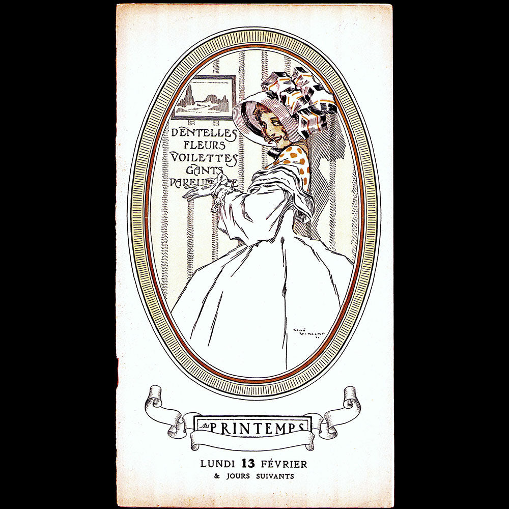 Au Printemps - Dentelles, Fleurs, Voilettes, Gants, Parfums (1906)