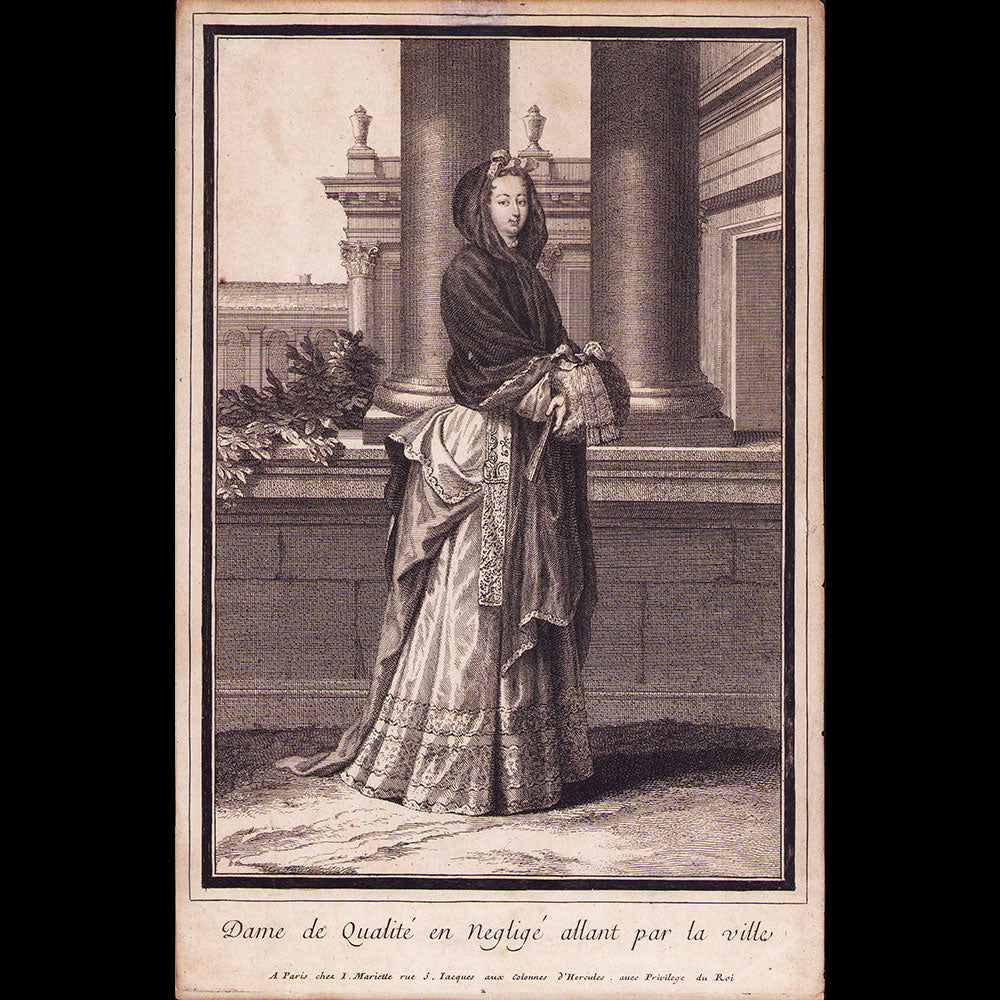 Mariette - Dame de Qualité en négligé allant par la ville (circa 1696)