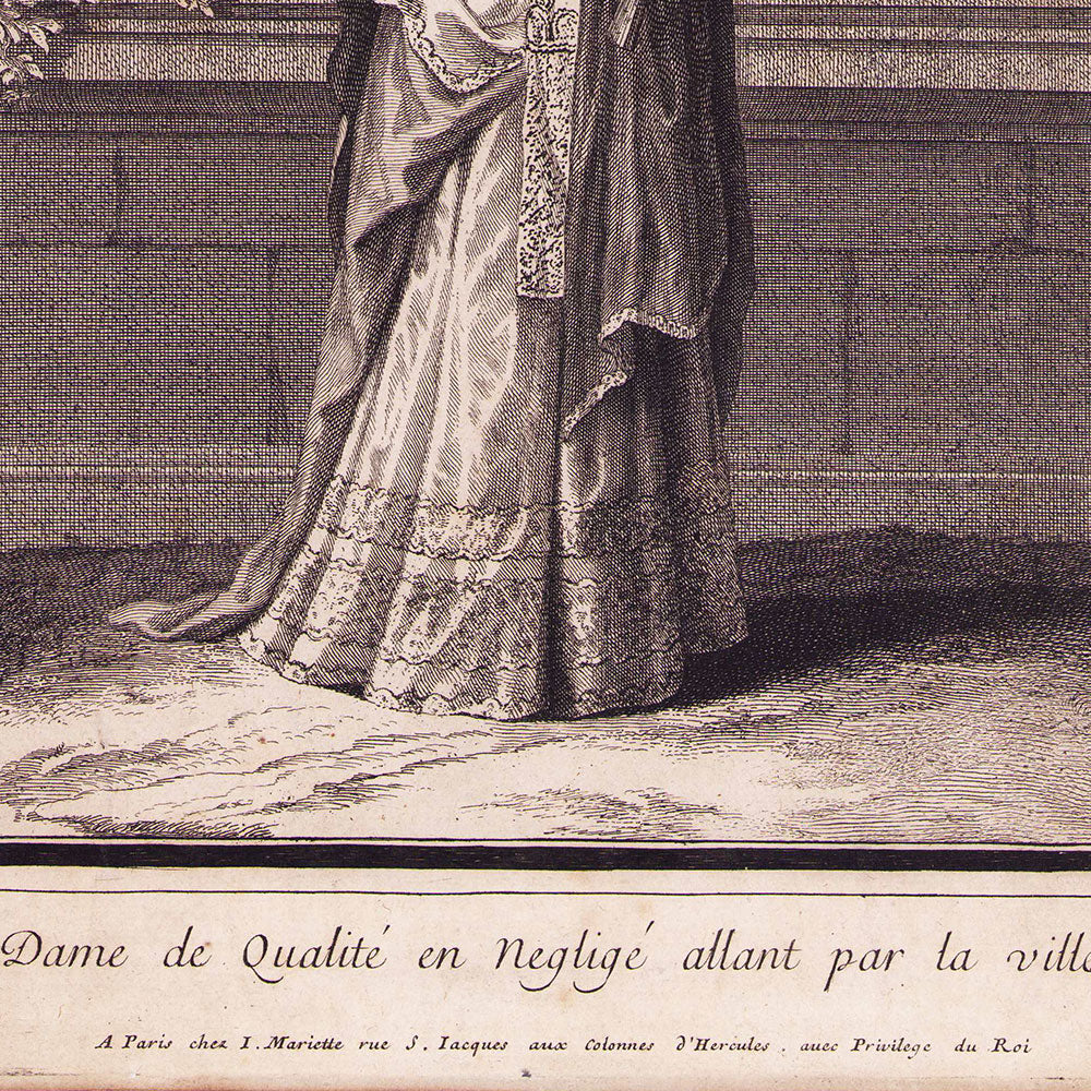 Mariette - Dame de Qualité en négligé allant par la ville (circa 1696)