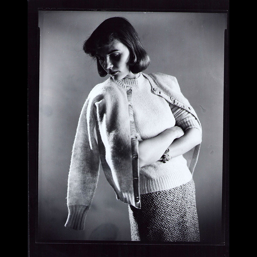 Martin Munkacsi - The Twin sweater, étude pour Harper's Bazaar (1940)