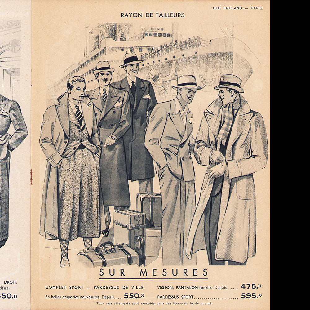 Old England - Catalogue pour l'été 1935