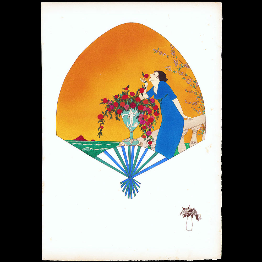 Paul Iribe - L'Occidentale, planche de L'Eventail et la Fourrure chez Paquin (1911)