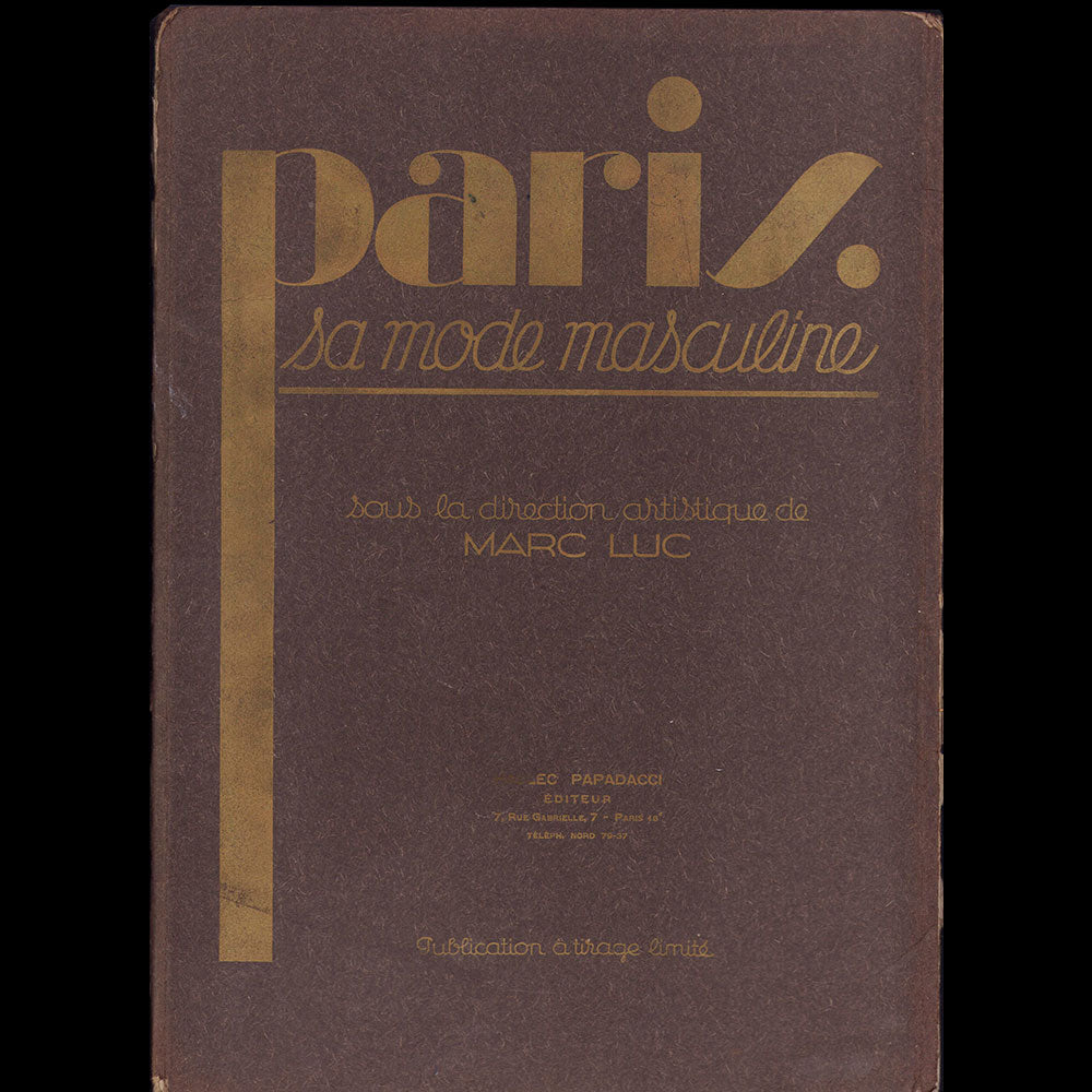 Paris, sa mode masculine, été 1931