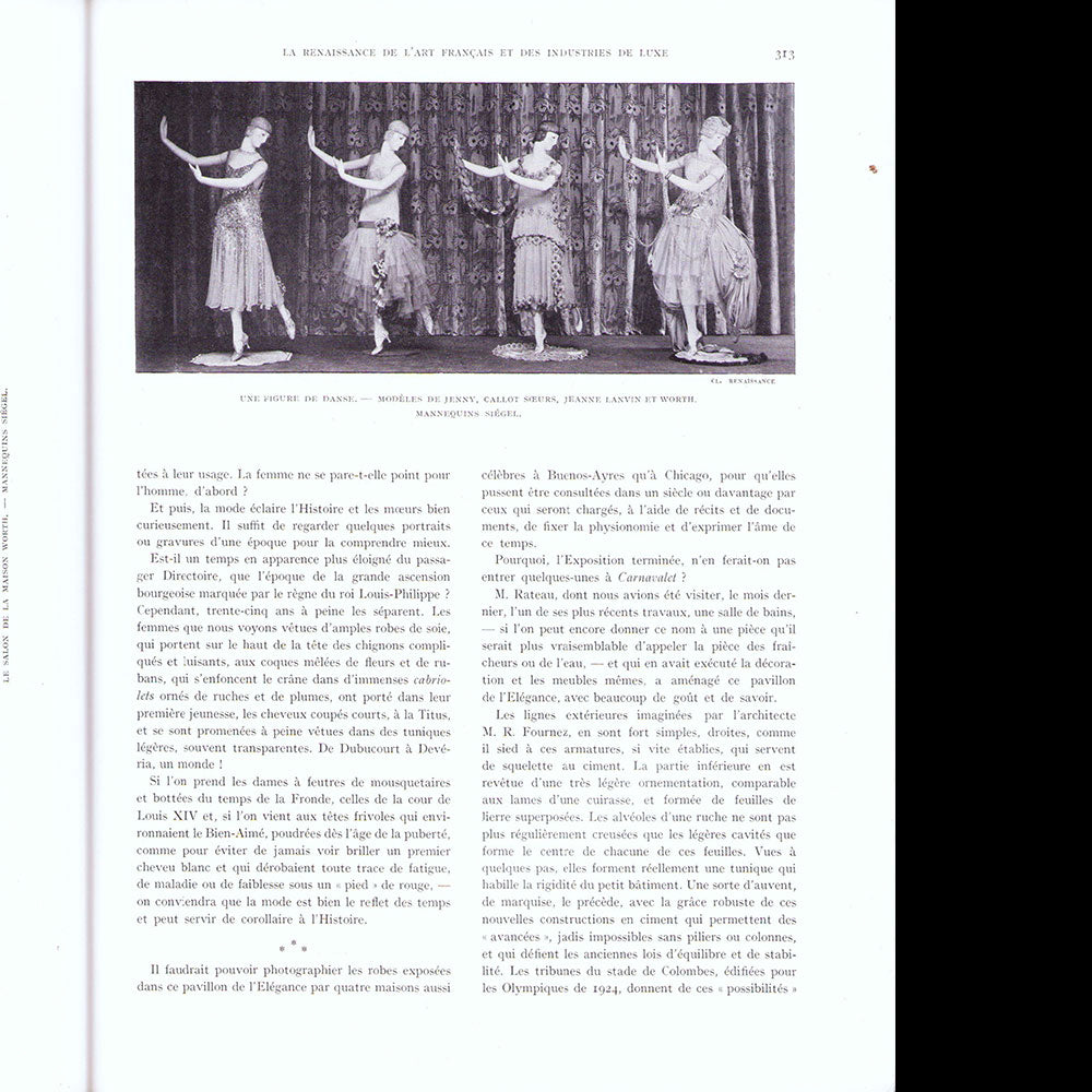 La Renaissance de l'Art Français et des Industries du Luxe (juillet 1925) - pavillon de l'Elégance