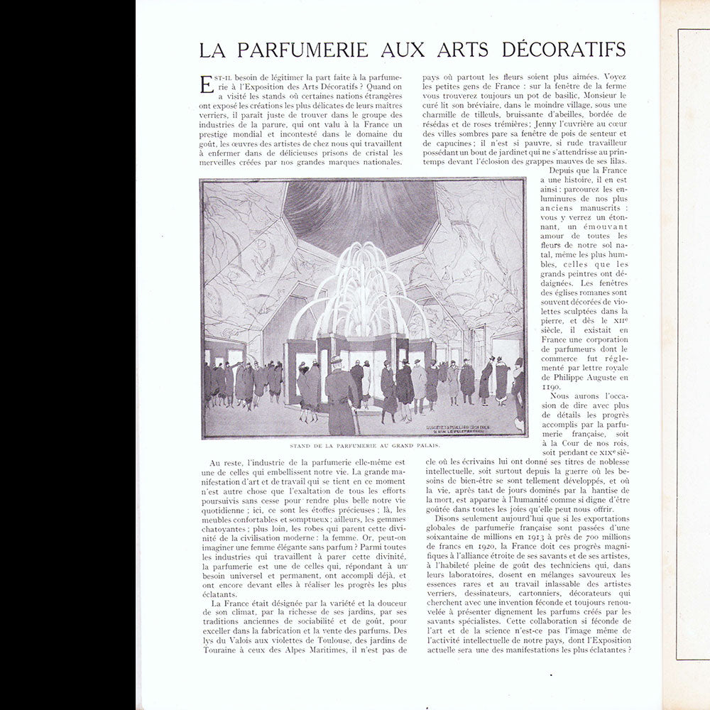 La Renaissance de l'Art Français et des Industries du Luxe (juillet 1925) - pavillon de l'Elégance
