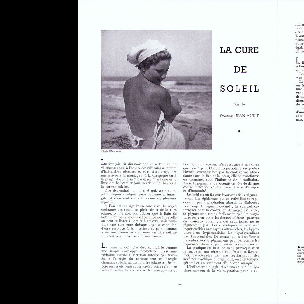 Rester Jeune, août 1936, couverture de Dora Maar