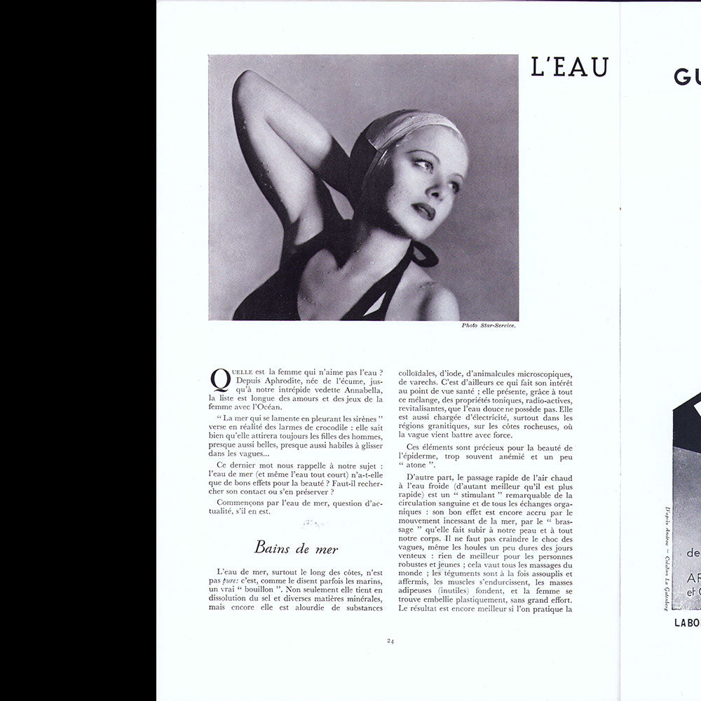 Rester Jeune, août 1936, couverture de Dora Maar