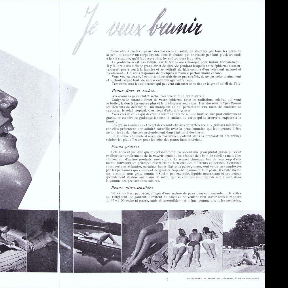 Rester Jeune, août 1937