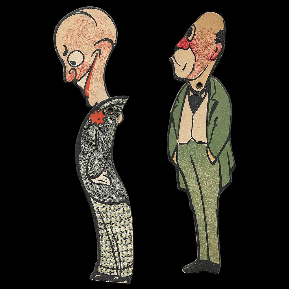 Rick - Réunion de 2 cartes découpées du tailleur, 29 boulevard Poissonnière à Paris (1900s)