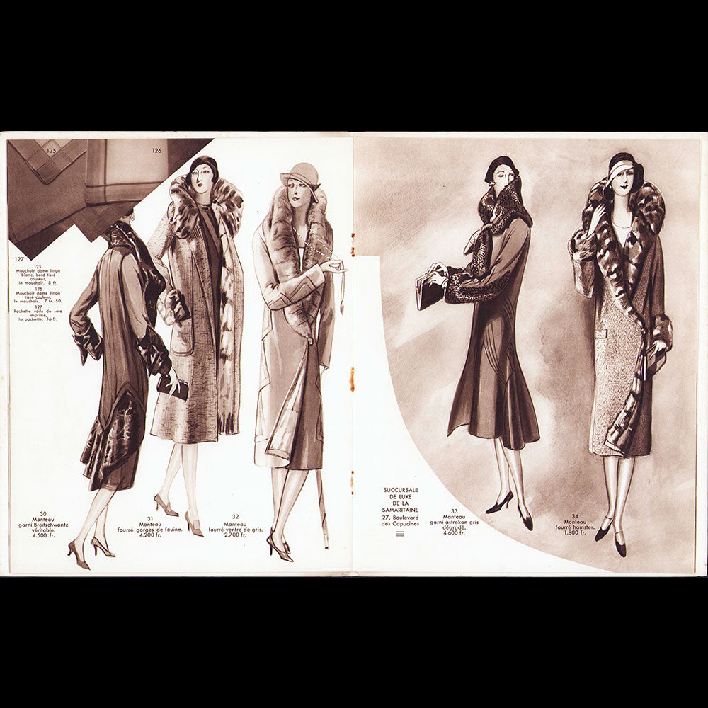 Succursale de luxe de la Samaritaine - Catalogue de fourrures (1935)