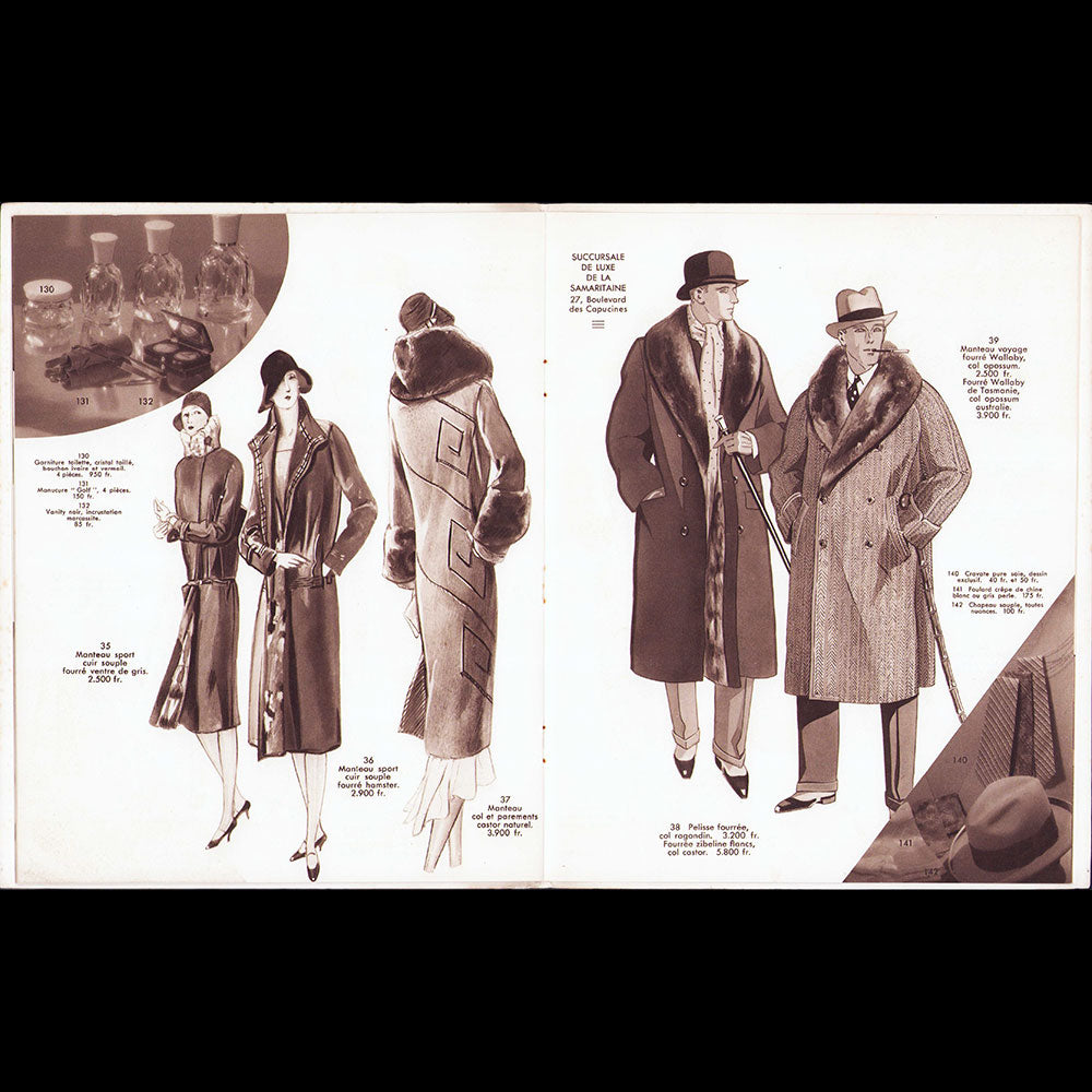 Succursale de luxe de la Samaritaine - Catalogue de fourrures (1935)
