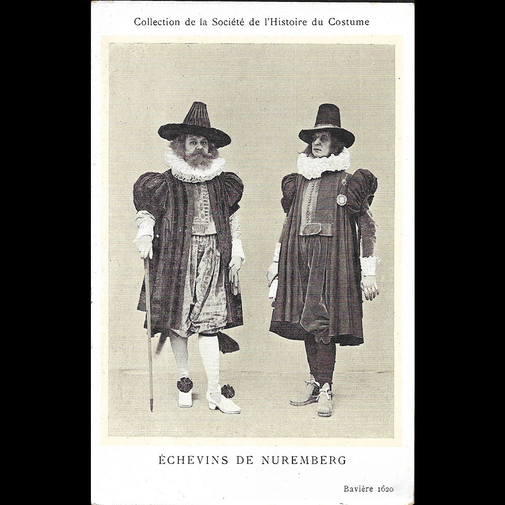 Collection de la Société de l'Histoire du Costume - Réunion de 10 cartes postales (1920s)