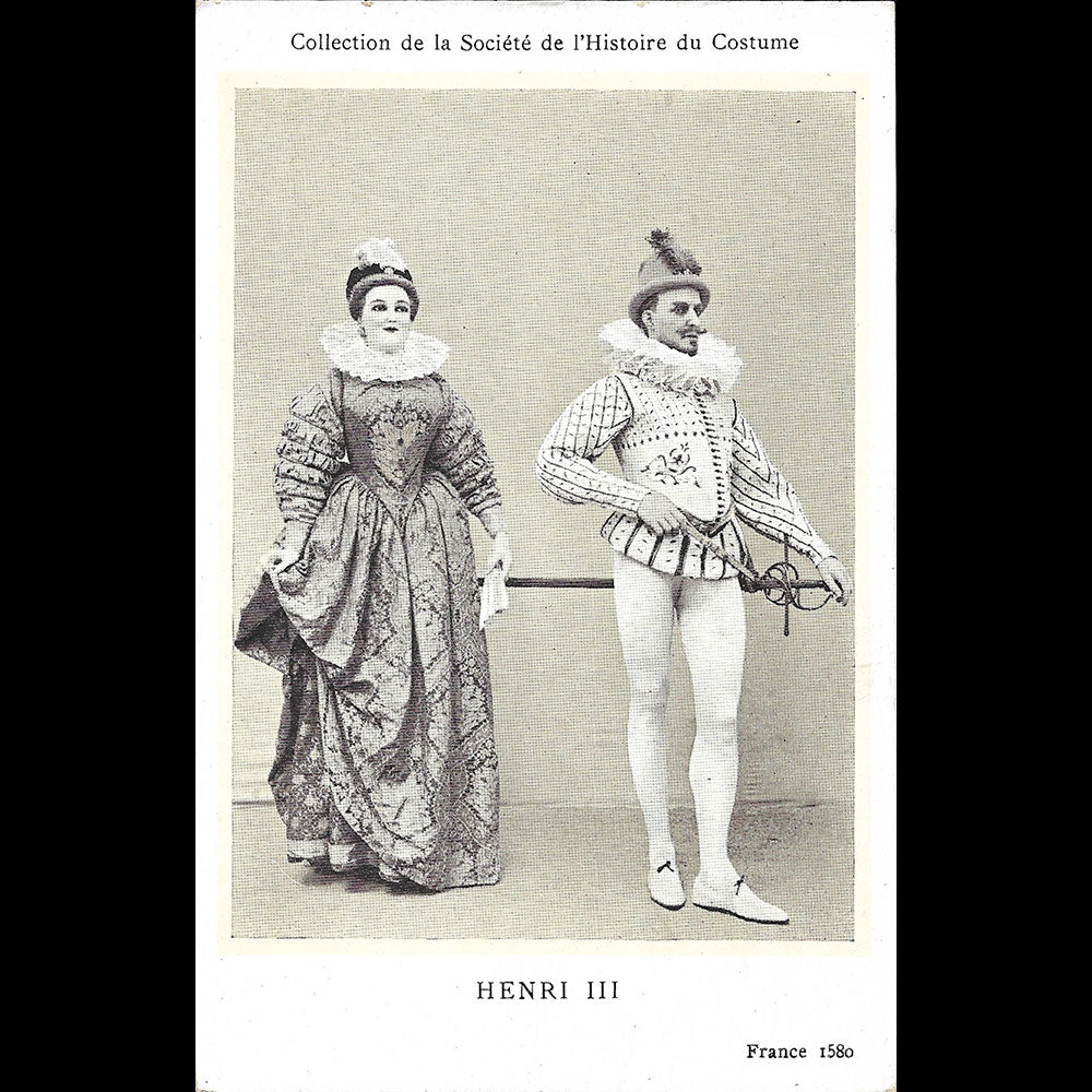 Collection de la Société de l'Histoire du Costume - Réunion de 10 cartes postales (1920s)