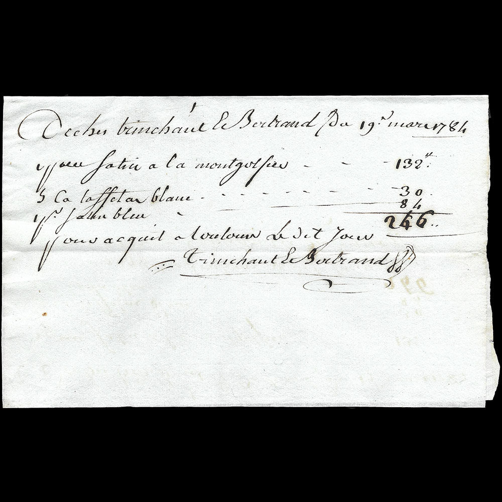 Mémoires de tailleur, marchands merciers et passementiers de Toulouse (1784-1791)