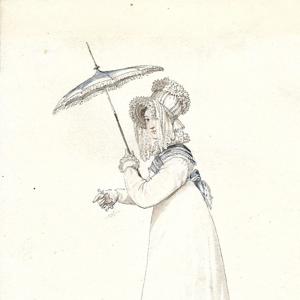 Horace Vernet - Dessin pour le Journal des Dames et des Modes (1815)