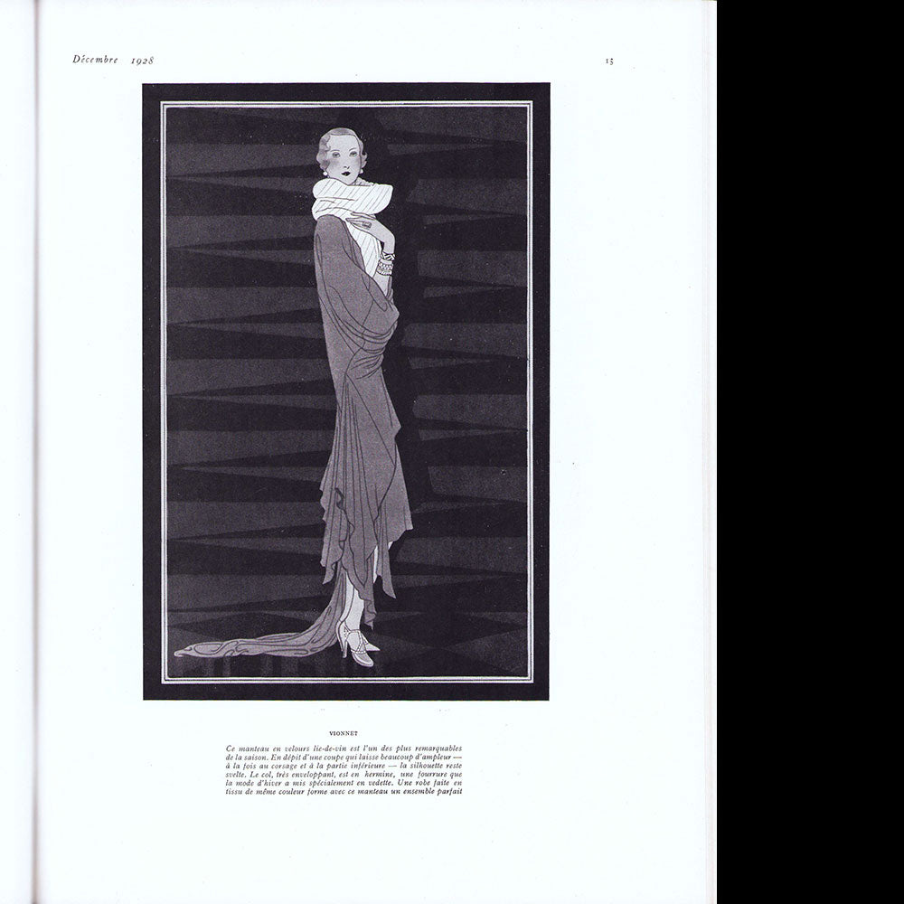 Vogue France (1er décembre 1928), couverture de Benito