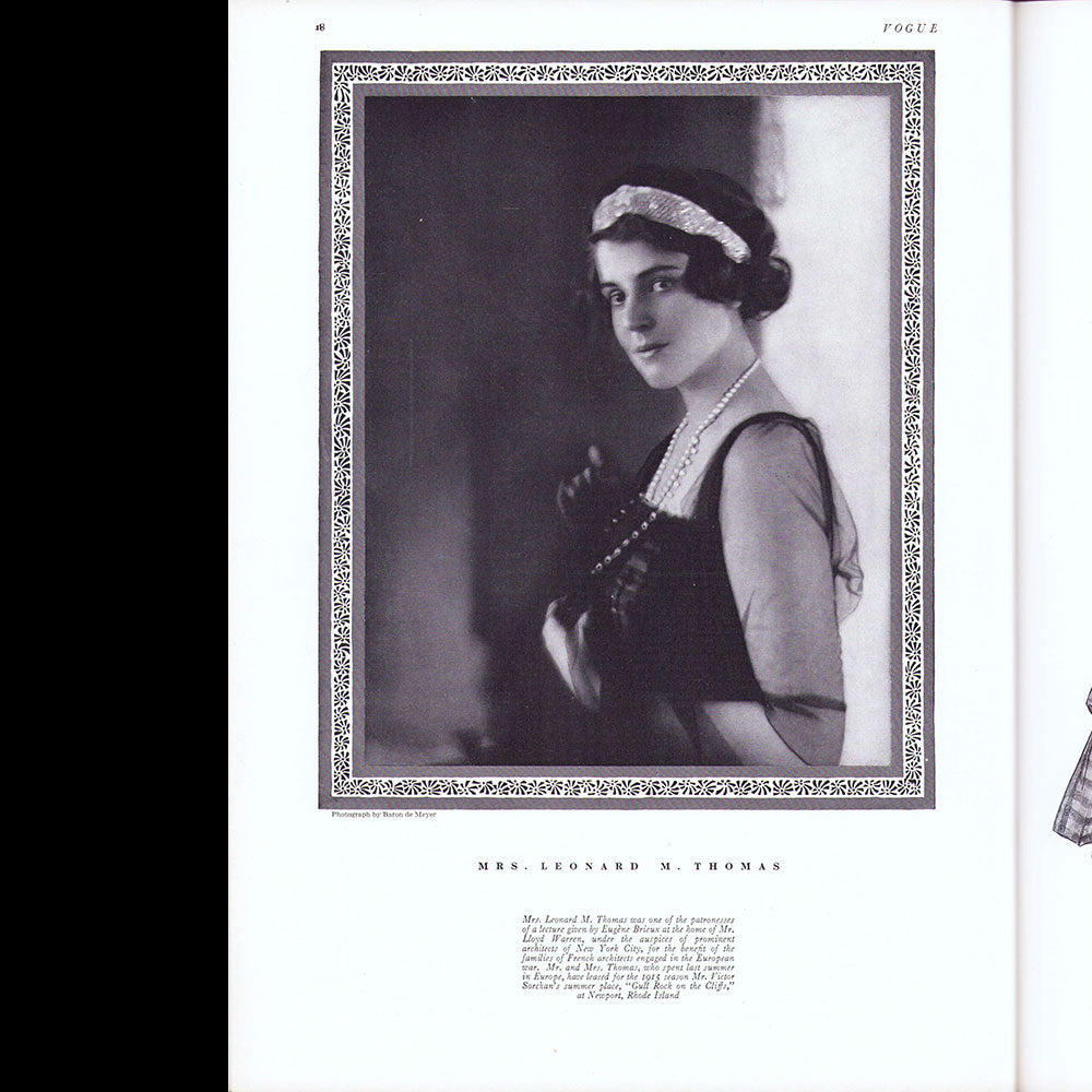 Vogue US (1st April 1915), couverture de Helen Dryden