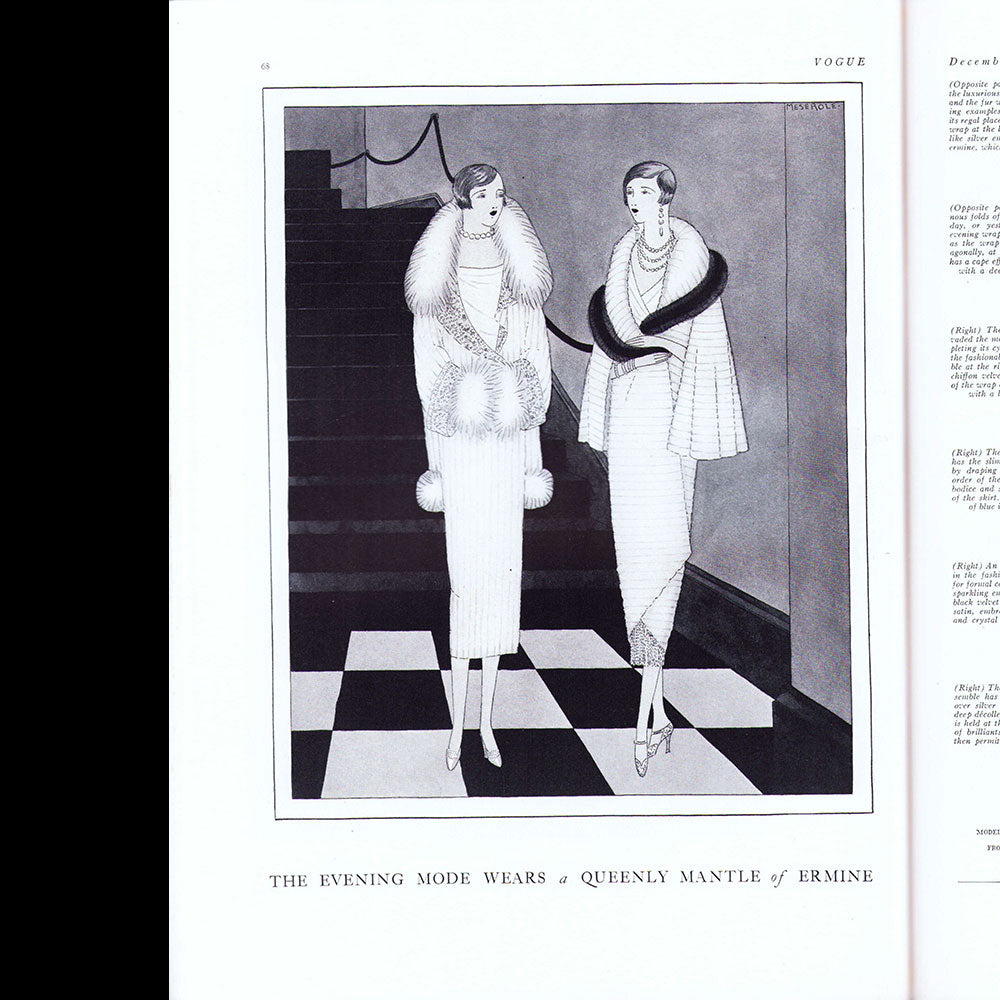 Vogue US (December 1st 1924), couverture de Georges Lepape