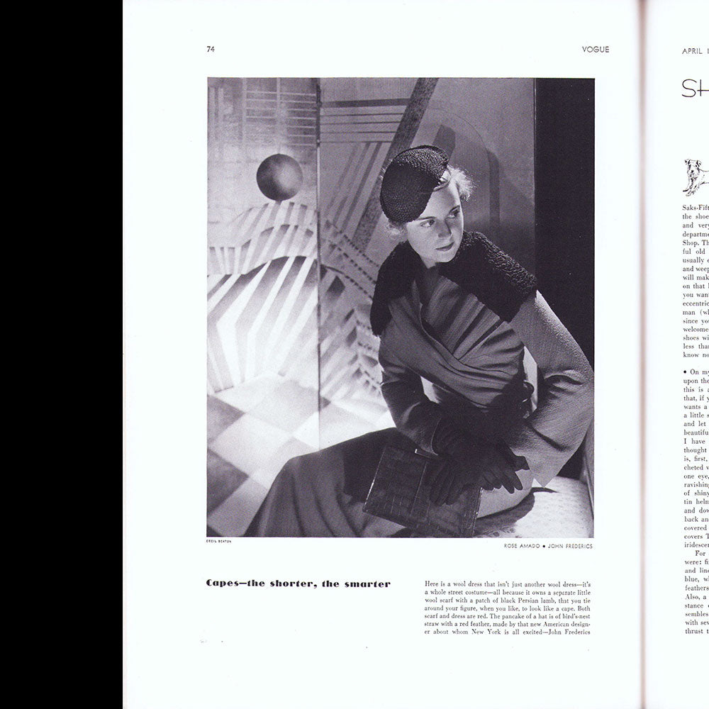 Vogue US (1st April 1932), couverture d'Eric