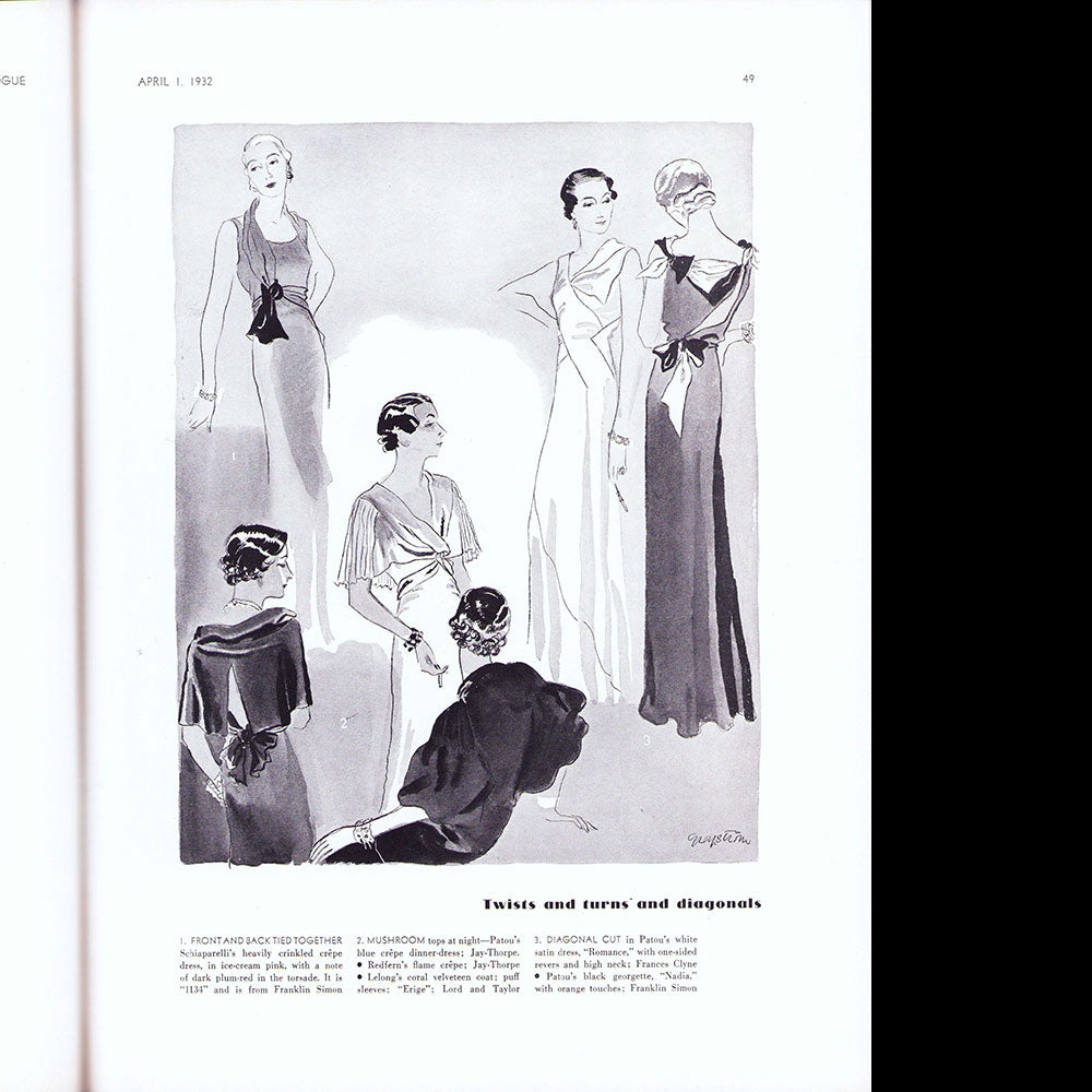 Vogue US (1st April 1932), couverture d'Eric