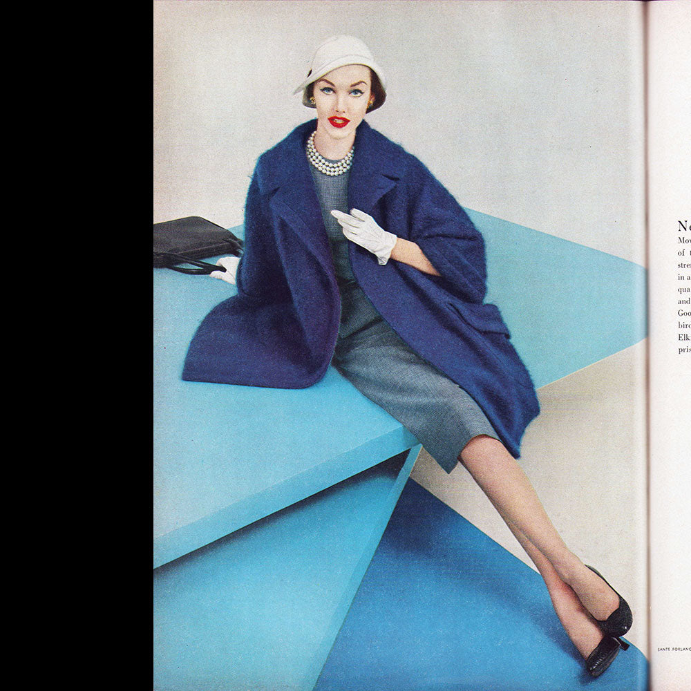 Vogue US (March 15th 1958), couverture de René Bouché