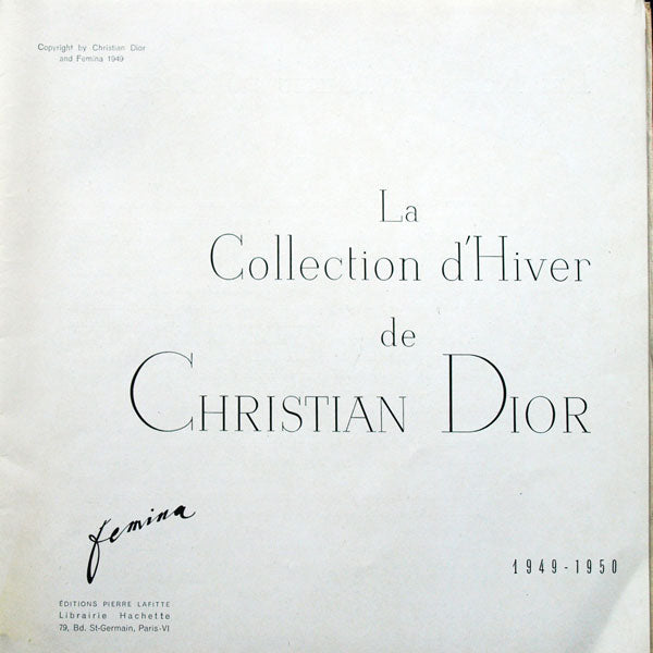 La collection de Christian Dior - Hiver 1949-1950