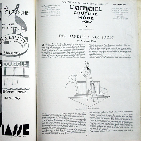 L'Officiel de la mode et de la couture de Paris - 1932