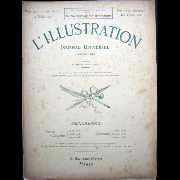 Poiret - L’Illustration, 9 juillet 1910 : « une leçon d’élégance dans un parc »