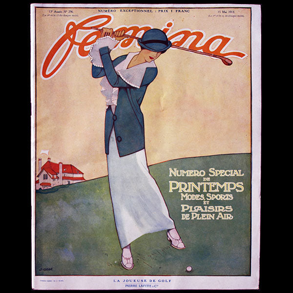 Fémina (15 mai 1913), numéro spécial de printemps, couverture de Javier Gosé