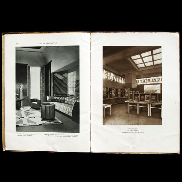 Art et décoration, l'Exposition des Arts Décoratifs : le mobilier, section française (juillet 1925)