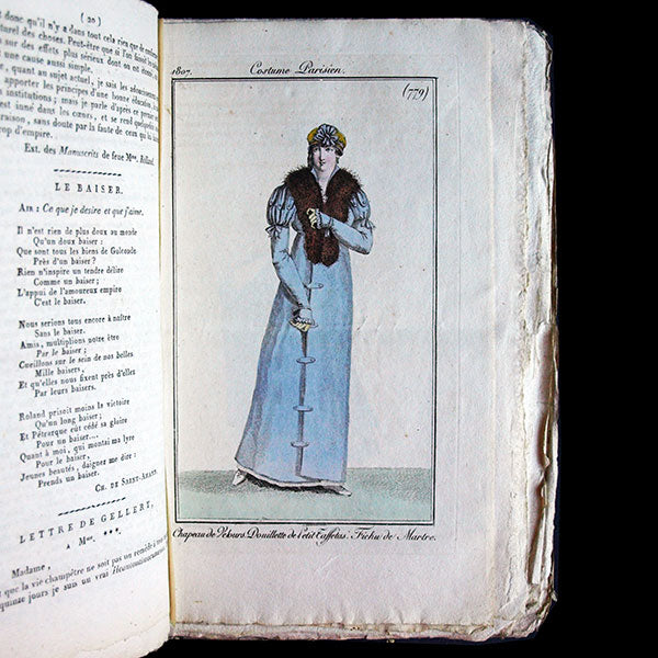 Le Journal des Dames et des Modes, Costumes Parisiens, réunion de 70 livraisons de la 11ème année (1807)