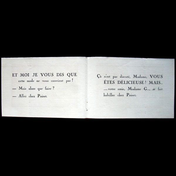 Le fruit défendu, dépliant des Parfums de Rosine, Paul Poiret (circa 1920)