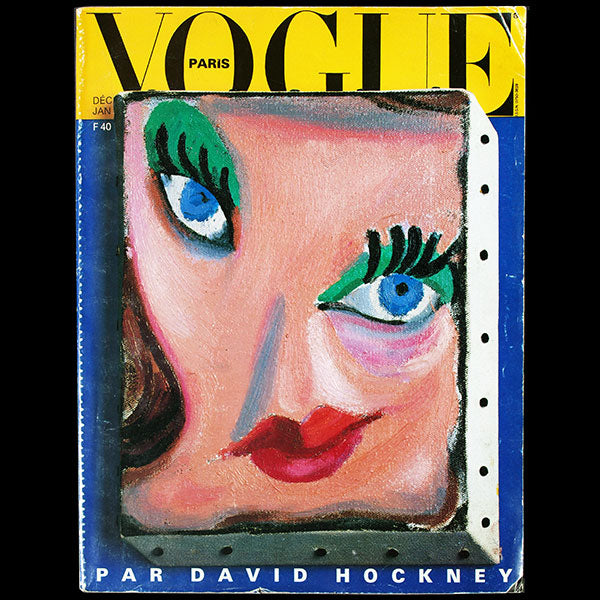 Vogue France par David Hockney (décembre 1985-janvier 1986)