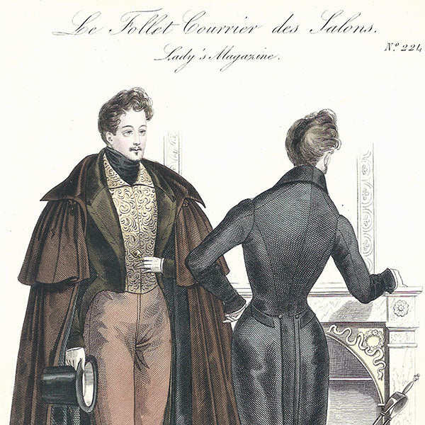 Le Follet, Courrier des Salons, 7 gravures de mode masculine (1832)