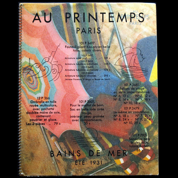 Bains de mer, été 1931, catalogue du Printemps