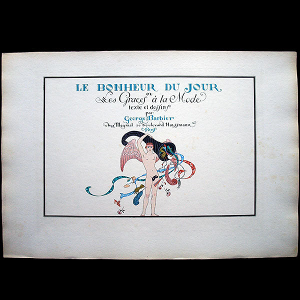 George Barbier - Le Bonheur du Jour ou les Grâces à la mode : Page titre (1924)