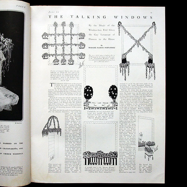 Vogue UK, édition du Vogue US pour le marché britannique (juin-septembre 1916), exemplaire d'Erté