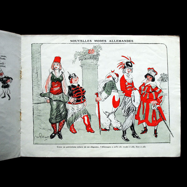 Mode in Germany, ligue contre le mauvais goût français-anglais par M. Radiguet et Marcel Arnac (1914)