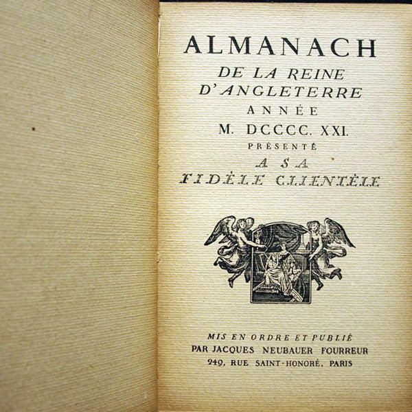 Almanach de la Reine d'Angleterre (1921)