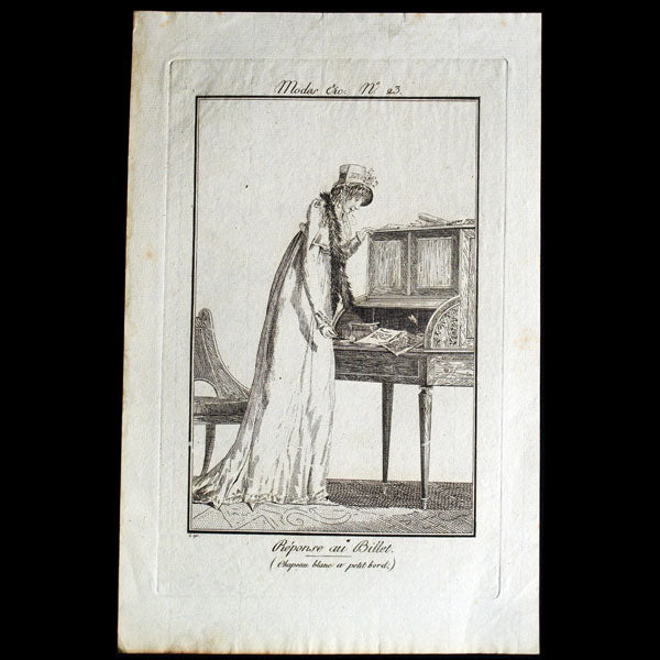 Modes et manières du jour à la fin du XVIIème siècle et au commencement du XIXème siècle (1798-1808) - Réunion de 14 planches (circa 1900)