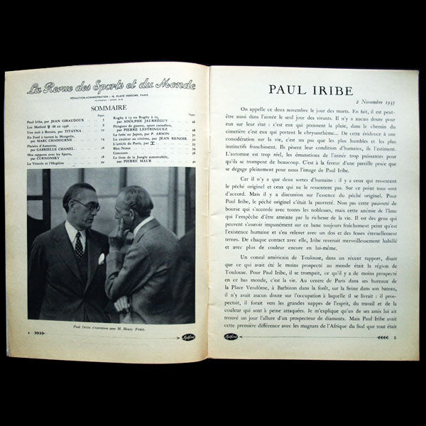 La Revue des Sports et du Monde Matford, n°29 (janvier 1936)