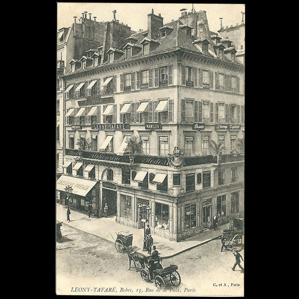 Les maisons Leony Tafaré, Alphonsine et Guerlain, 15 rue de la Paix à Paris (circa 1910)