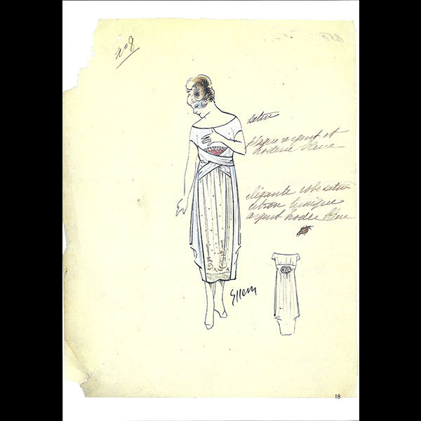 Dessins de l'atelier Paul Poiret - catalogue du Bunka College of Fashion (1986)