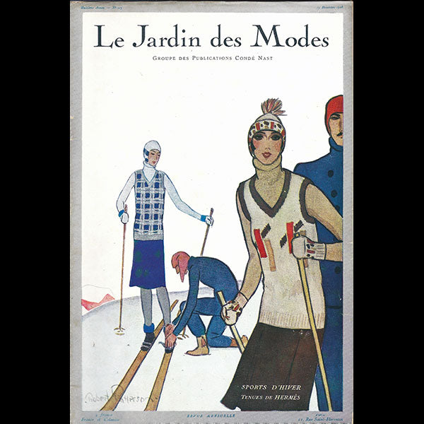 Le Jardin des Modes, n°113, 15 décembre 1928, couverture de Robert Patterson