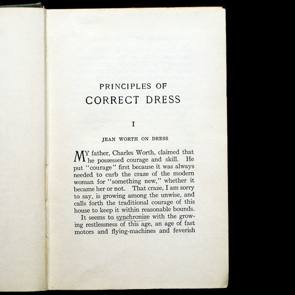 Principles of Correct Dress including chapters by Jean Worth and Paul Poiret (1914)